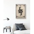 thumbnail image 2 of PixonSign Framed Canvas Print Wall Art Black & White King in Deck of Cards Pop Culture Toys Wood Panels Modern Art Modern Fun Multicolor Warm for Living Room, Bedroom, Office - 24"x36" White, 2 of 5