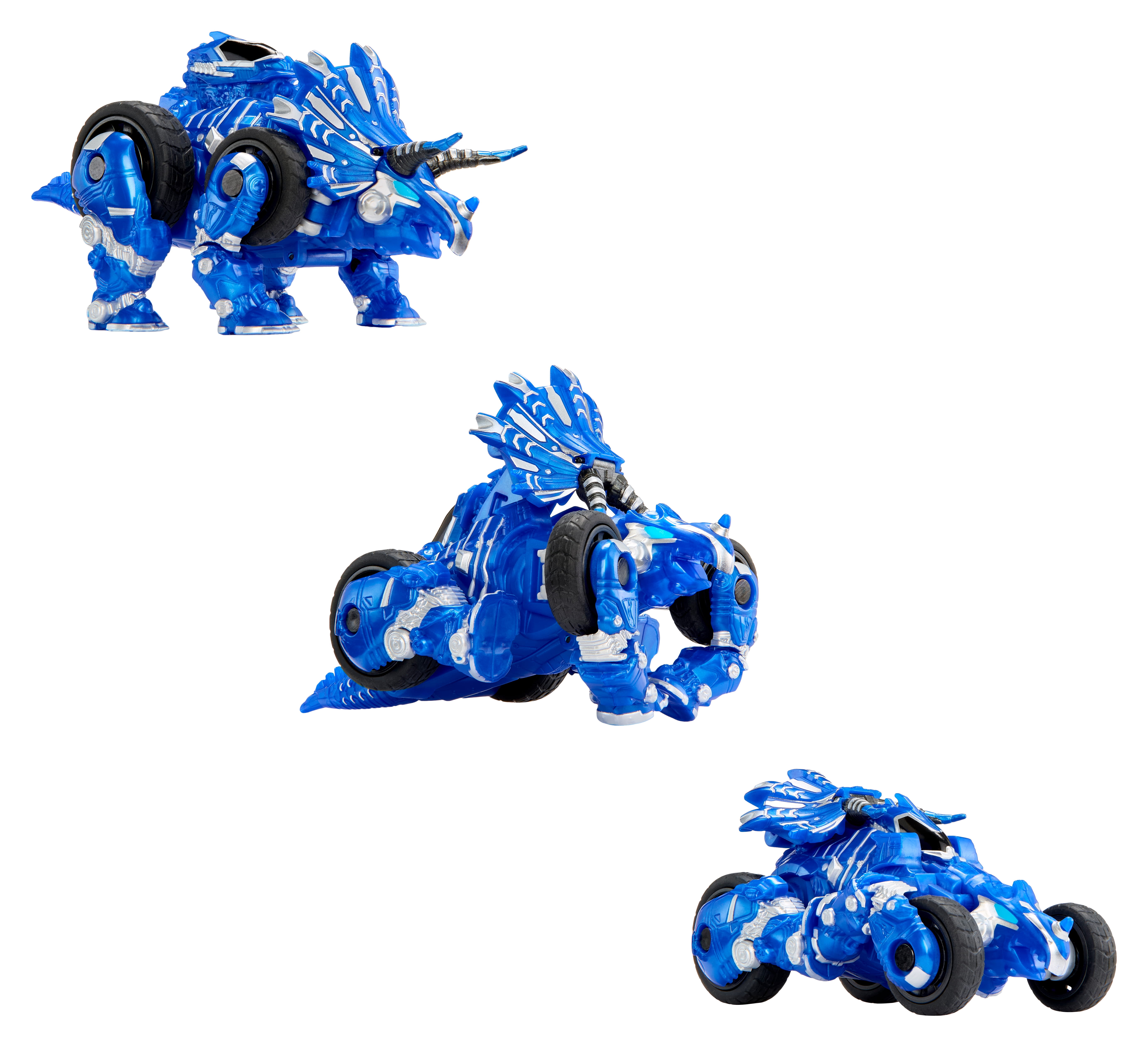 Armorsaurs Evolver Cobalt Transforming Dinosaur to Vehicle Toy, 2-in-1 Dino Figure with Multi-Step Conversion, Kids, Boys, Girls, Ages 6+