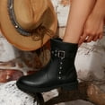 thumbnail image 4 of Roncen Women's Fashion Casual Low Heel Chelsea Boots - Pointed Toe Side Zipper Ankle Boots with Versatile Modern British Style, 4 of 8