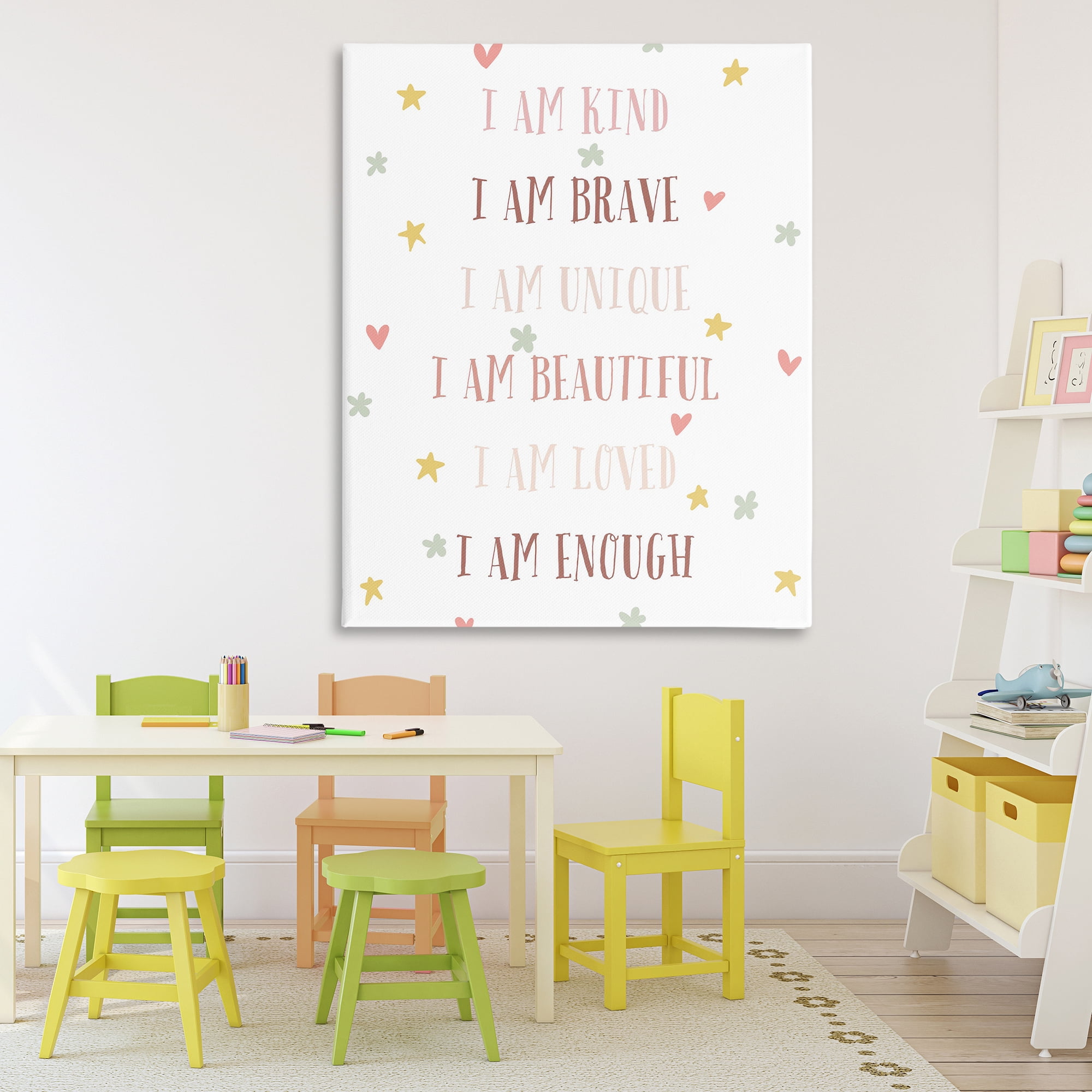 Stupell Industries I am Empowerment Quotes Canvas Wall Art, design by Katie Griggs