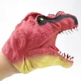 Soft Doll Dinosaure Hand Puppets Figure Rubber Realistic Head Animal