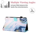 thumbnail image 3 of Allytech Fire HD 8 Case 2018/2017/2016 (NOT for Fire HD 8 2020), Slim Fit Smart Cover Auto Sleep Wake Kickstand Flip Shockproof Case Cover for Amazon Kindle Fire HD 8 2018, Marble, 3 of 5