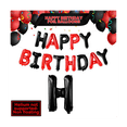 thumbnail image 4 of Ballons Bannière Noir et Rouge - 16 Pouces, Ballons Lettres pour Fête, 4 of 6