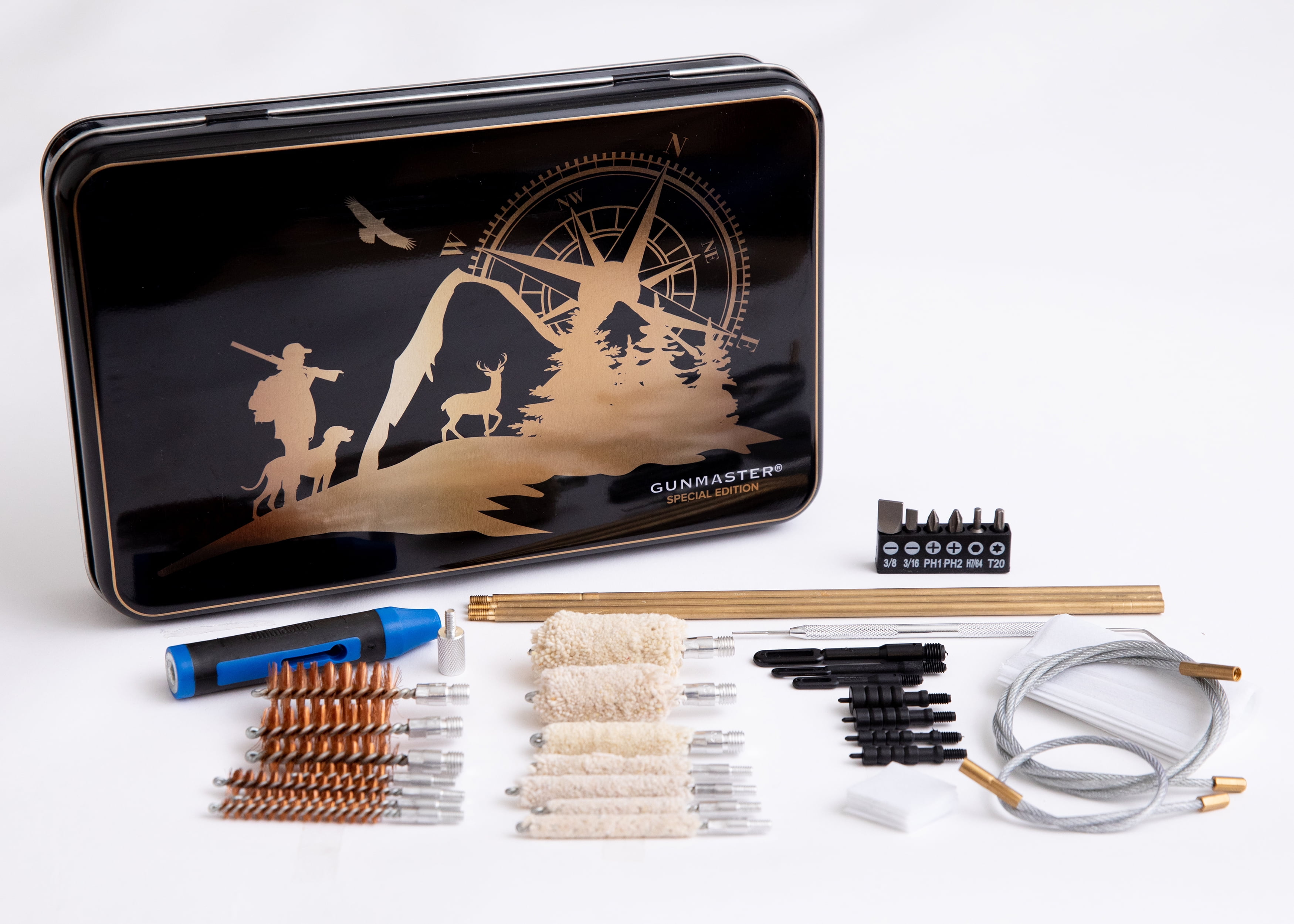 Gunmaster Special Edition 38 Piece Universal Gun Cleaning Kit (Compass)