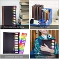 thumbnail image 5 of Carpetas de archivos escalables, 12 páginas de clasificación arcoíris, forros de plástico, carpetas de colores, especialmente diseñadas para el hogar, la oficina, la escuela,, 5 of 5