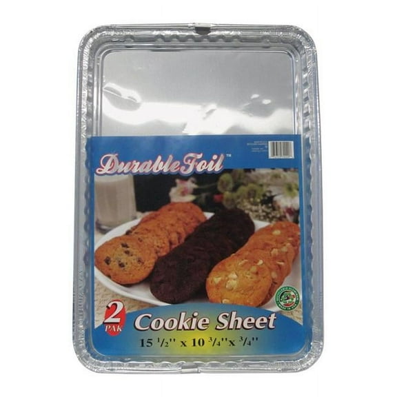 Home Plus  10.75 x 15.5 in. Durable Foil Cookie Sheet - Silver- pack of 12