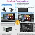 thumbnail image 4 of Carpuride 4K Frontal Dash Cam Wireless Carplay Android Auto Adaptador Inalámbrico 10.26" HD IPS Táctil Audio para Auto Pantalla Estéreo YouTube Videos, Superlink, Control por Voz, 4 of 12