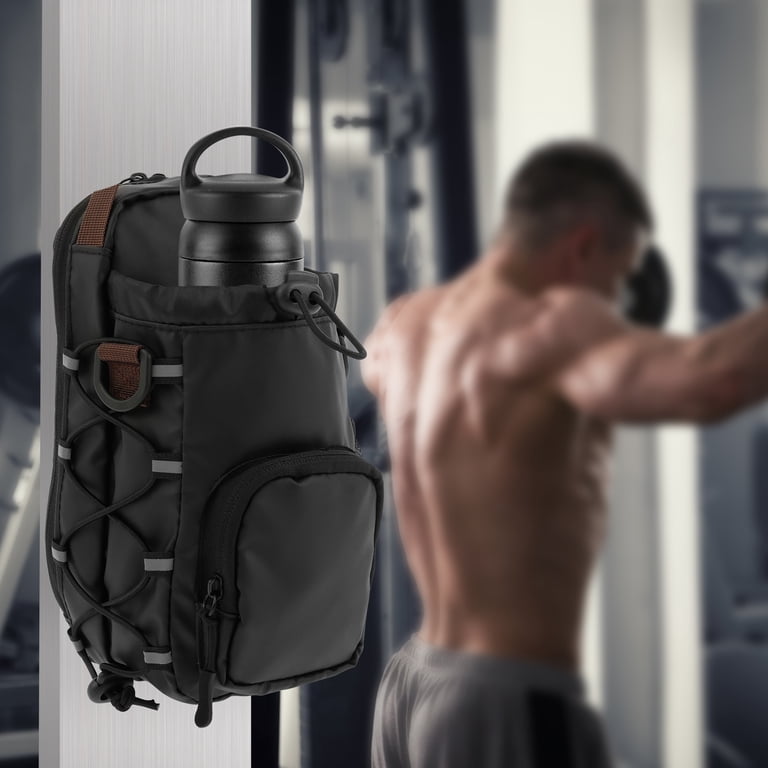 POPBUTTO Magnetic Gym Bag - Water Bottle Holder With Strap, Organizer For Fitness & Travel