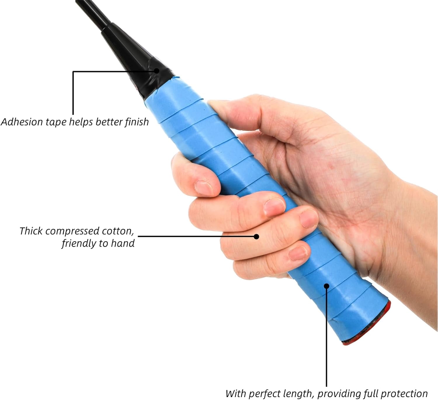 36 Pieces Tennis Racket Grip Tape, Colorful Overgrip Tape for Anti Slip and Absorbent Grip, Precut Racquet Handle Wrap Finishing Tape for Tennis, Pickleball, Squash, Badminton