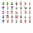 thumbnail image 3 of 35pcs Cute Stickers Bubble Tea Fun Stickers Drink Beverage Stickers for Phone Laptop Suitcase, 3 of 9