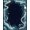 Navy Blue, Pattern 3, variant on ODIKA Navy Nautical Symmetrical Octopus Tentacle Wave Border Animals Non-Slip Chair-Friendly Floor for Dining Room, Under Table, Office