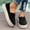 Black, variant on Juslio Womens Shoes Solid Color Flat Comfortable Casual Shoes