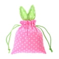thumbnail image 3 of CoreLiving Easter Favor Bags Bunny Drawstring Gift Pouches with Polka Dot and Stripe Pattern Reusable Small Treat Bags for Easter Candy Holders Party Supplies, 3 of 9