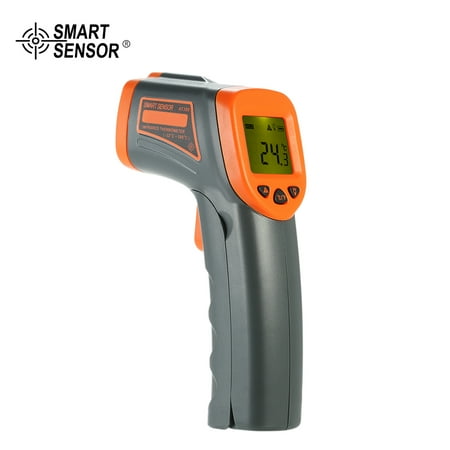 Lcd Digital Temperature Sensor - SMART SENSOR -32~380℃ 12:1 Portable Handheld Digital Non-contact IR Infrared Thermometer Temperature Tester Pyrometer LCD Display with Backlight Centigrade Fahrenheit