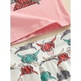 thumbnail image 6 of Mevireiy Western Baby Girls Outfits Short Sleeve T Shirt Tops Cow Boots Print Shorts,Pink,2-3 Years, 6 of 7