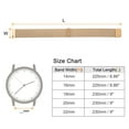 thumbnail image 2 of Uxcell Stainless Steel Mesh Watch Band 20mm Quick Release Magnetic Clasp, Rose Gold, 2 of 6