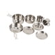 thumbnail image 4 of Juego de 8 utensilios de cocina para acampar con ollas, sartenes y tazas, vajilla para exteriores, utensilios para acampar, 4 of 9