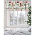 thumbnail image 5 of Valances for Windows Valance Rod Pocket Light Filtering Short Window Treatments Curtains for Kitchen Bathroom Living Room Bedroom, 1 Panel, 54 x 18 Inch, 5 of 7