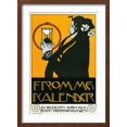thumbnail image 2 of Art.com Fromme Calendar Printers Art Print by Alphonse Mucha, Brown Frame Wall Art, 17" x 23", 2 of 5