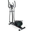Marnur 14.17 In. Stride Elliptical Trainer Exercise Machine with LCD Monitor and Large Pedal