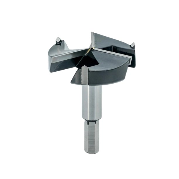Broca Forstner para madera, hexagonal de 42 mm, para tableros de partículas y paneles de yeso.