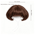 thumbnail image 2 of Funny Pet Wig Costume Hairpiece, Adjustable Short Bob Dog Wig for Small Dogs and Cats, Cosplay Dress Up Hair Accessories for Halloween Christmas Party, 2 of 4