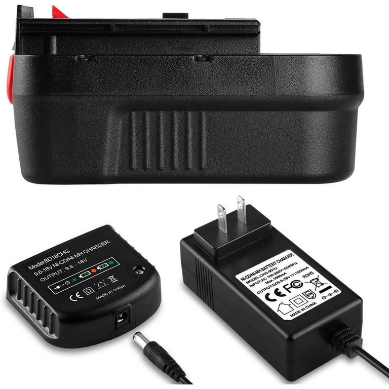 BLACK+DECKER HPB18-OPE2 18V NiCad Slide Battery Battery, 2-Pack