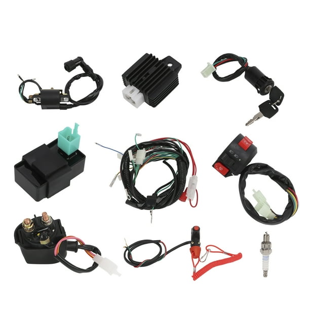 Arnés de cableado eléctrico, regulador de telar, bujía, Kit de unidad CDI para 50cc, 70cc, 90cc, 110cc, 125cc, ATV de 4 tiempos Jadeshay A