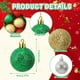 thumbnail image 5 of Adornos de Esferas Navideñas JULMELON 36PCS con Brillo 4cm, 5 of 7