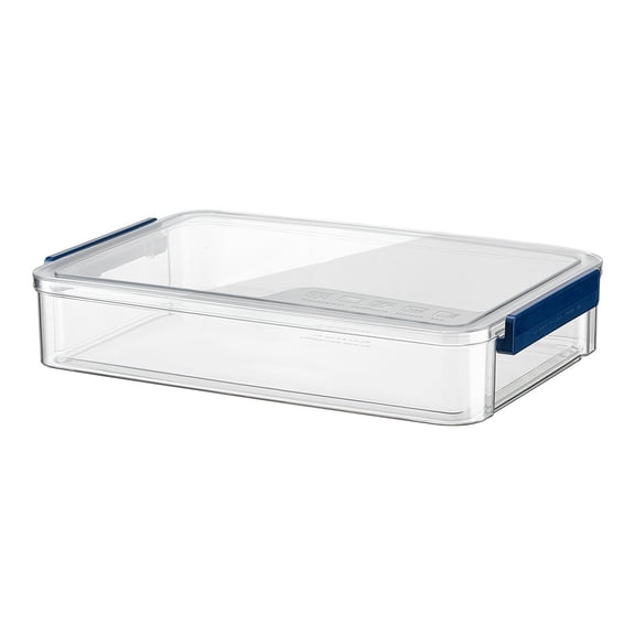 Portable Project Cases, Plastic File Storage Box With Lids, Stackable Transparent Containers For File Stationery Photo Documents With Snap-Type Latch-Style 4