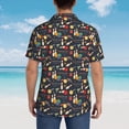 thumbnail image 5 of Salouo Christmas Holiday Bowling for Hawaiian Shirt for Men,Summer Beach Casual Short Sleeve Button Down Shirts Men's Regular-Fit Short-Sleeve Print Shirt -Large, 5 of 6