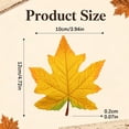 thumbnail image 2 of Fall Leaves, Fake Fall Leaves Autumn Maple Leafs, Fall Leaves for Crafts, Artificial Faux Fall Foliage,Fall Party Table Wedding Decor, Fall and Thanksgiving Decorations, 2 of 3