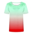 thumbnail image 4 of TAGOLD Womens Plus Size T-Shirt,Summer Short Sleeve Blouse Tops for Womens,Womens Fashion Casual Printed Round Neck Short Sleeved T-shirt Top Short Sleeved Round Neck Top, 4 of 4