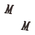 thumbnail image 3 of Justharion Easy To Install Metal Letters House Sign Not Easy To Fade Durable And Rustproof Metal Letters House Numbers B17--M 2Set, 3 of 6