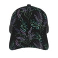 thumbnail image 3 of Lsque Lavender Flowers Printed Trucker Hat - Baseball Cap for Men Women - Breathable Mesh Side, Adjustable Fit - for Casual Wear, 3 of 7