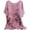Pink, variant on Women's Casual Short Sleeve T-Shirts Crew Neck Watercolor Floral Ink Wash Print Top Loose Fit Summer Tee for Daily Work Home Outing under $5
