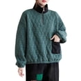 thumbnail image 1 of Sudadera suelta para mujer Sudaderas con capucha casuales de cuello alto acolchado cálido CACAGOO Sudadera de mujer, 1 of 7