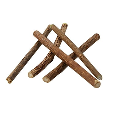 Clearance under $5 kladzum 10PCS Cat Chew Stick, Catnip Toys, Cleaning Teeth Molar Toy Pet Wood Chew Sticks Twigs for Small Rabbit Guinea Pig Parrot pet
