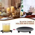 thumbnail image 1 of Candelabro negro, candelabros, decoración de Base, candelabros de hierro forjado, molde para velas, decoración de boda Kaarsen ZefeiWu 8390614040076, 1 of 1