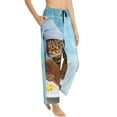 thumbnail image 2 of Fotbe Funny Cat Taking a Bath Women's Pajama Pants,Sleepwear Pants,Pj Bottoms Drawstring And Pockets-Medium, 2 of 9