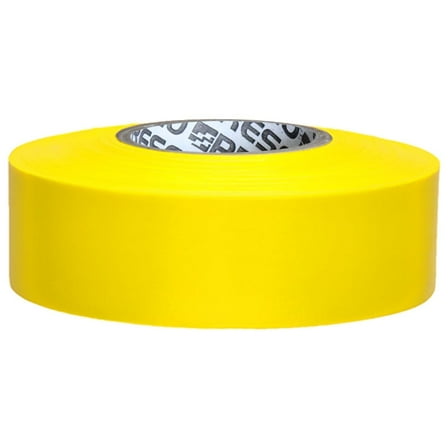 Presco PresGlo Taffeta Roll Flagging Tape [4.5 mils thick]: 1 in. x 50 yds. (Neon Yellow) [NON-ADHESIVE]