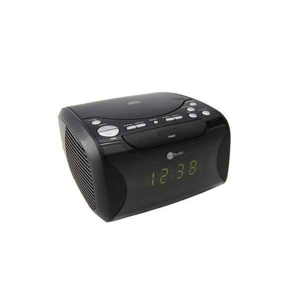 Dual Alarm Clock Radio With Cd Player, Am Fm Cd Alarm Clock Radio
