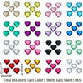 thumbnail image 2 of 16 hojas de pegatinas de diamantes de imitación en forma de corazón, 16 colores, pegatinas de gemas, pegatinas de joyas, pegatinas de diamantes de imitación para manualidades, pegatinas autoadhesivas, 2 of 7