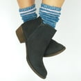 thumbnail image 6 of TeeHee Fashion Wool Boot Crew Socks for Women and Men 3-Pair Pack (Women-Wool Stripe), 6 of 9