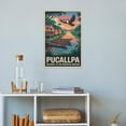 thumbnail image 4 of Pucallpa Peru Vintage Travel Poster with Rainforest Beauty And Evening Calm Canvas Poster, 4 of 8