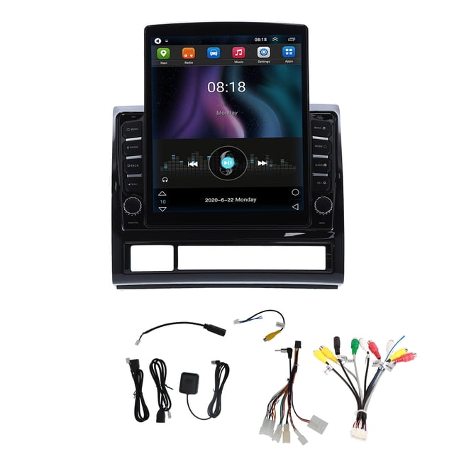 Pantalla de navegación GPS de 9,7 pulgadas Bluetooth Wifi manos libres Radio estéreo para coche compatible con Tacoma 2005-2013 Jadeshay A