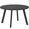 thumbnail image 1 of Table Basse Ronde d'Extérieur, Table d'Appoint de Patio en Métal Noir de 27,6 Pouces, avec Cadre en Acier Enduit de Poudre, Table d'Accent Ronde Résistante à la Rouille pour Salon, Jardin et Espace de Cour Arrière, 1 of 7