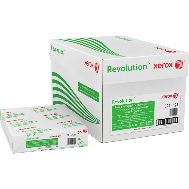 Revolution Digital Carbonless Paper, 2-Part, 8.5 x 11, Pink/White, 5,000/Carton Revolution Digital Carbonless Paper, 2-Part, 8.5 x 11, Pink/White, 5,000/Carton