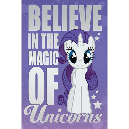 Believe Poster Print - My Little Pony - TV Show Poster / Print (Believe In The Magic Of Unicorns) (Size: 24