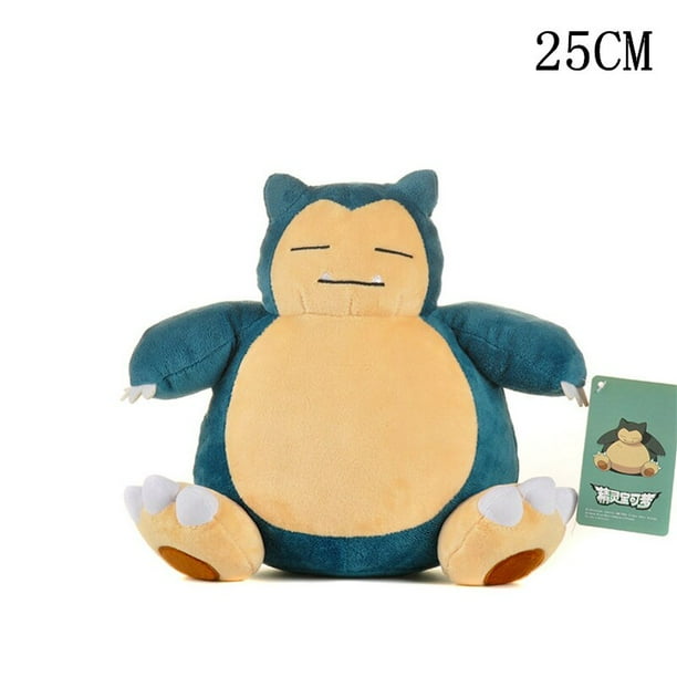 Peluche Pokemon Original para niños, 20/25cm, Pikachu, Jenny, tortuga, dibujos animados, animales, juguete, mantequilla, regalo de cumpleaños y NavidadSnorlax zhangyuxiang unisex